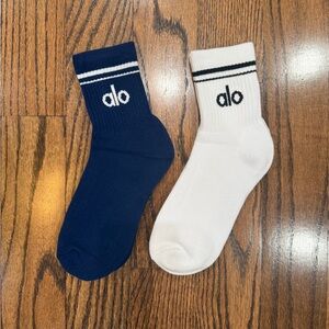 Alo Throwback socks 2 pairs brand new